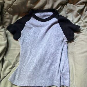 Black and Gray Raglan Shirt